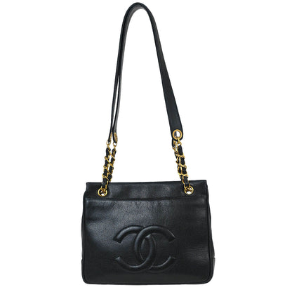 Chanel Black Caviar Shoulder Tote Bag