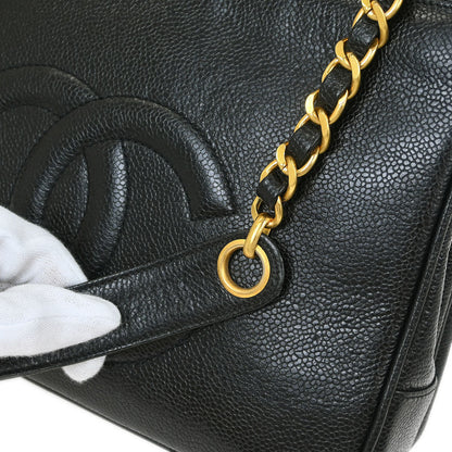 Chanel Black Caviar Shoulder Tote Bag