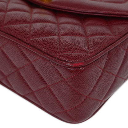 Chanel Bordeaux Caviar Camera Bag Small