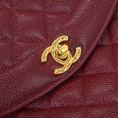 Chanel Bordeaux Caviar Camera Bag Small