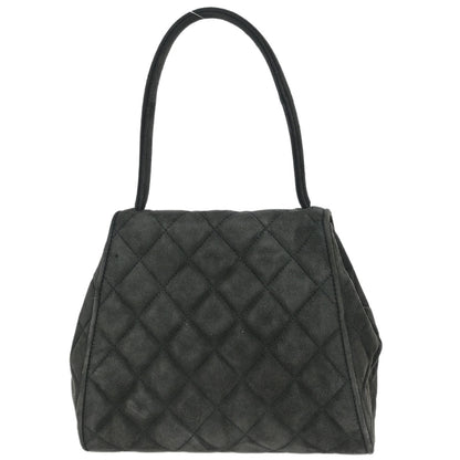 Chanel 1994-1996 Gray Suede Handbag