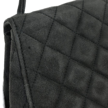 Chanel 1994-1996 Gray Suede Handbag