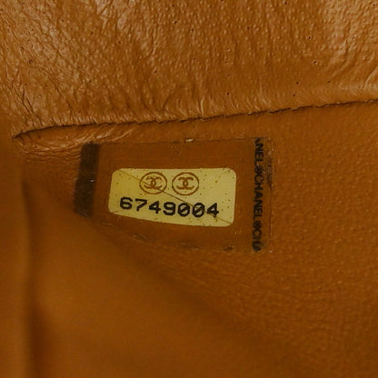 Chanel Brown Cotton East West Mademoiselle Lock Shoulder Bag
