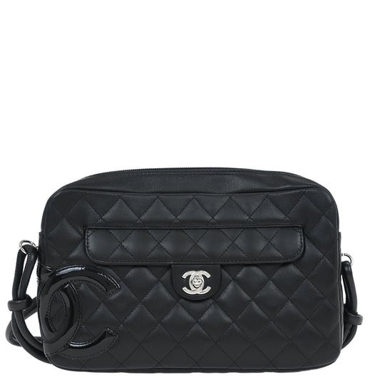 Chanel Black Calfskin Cambon Ligne Shoulder Bag