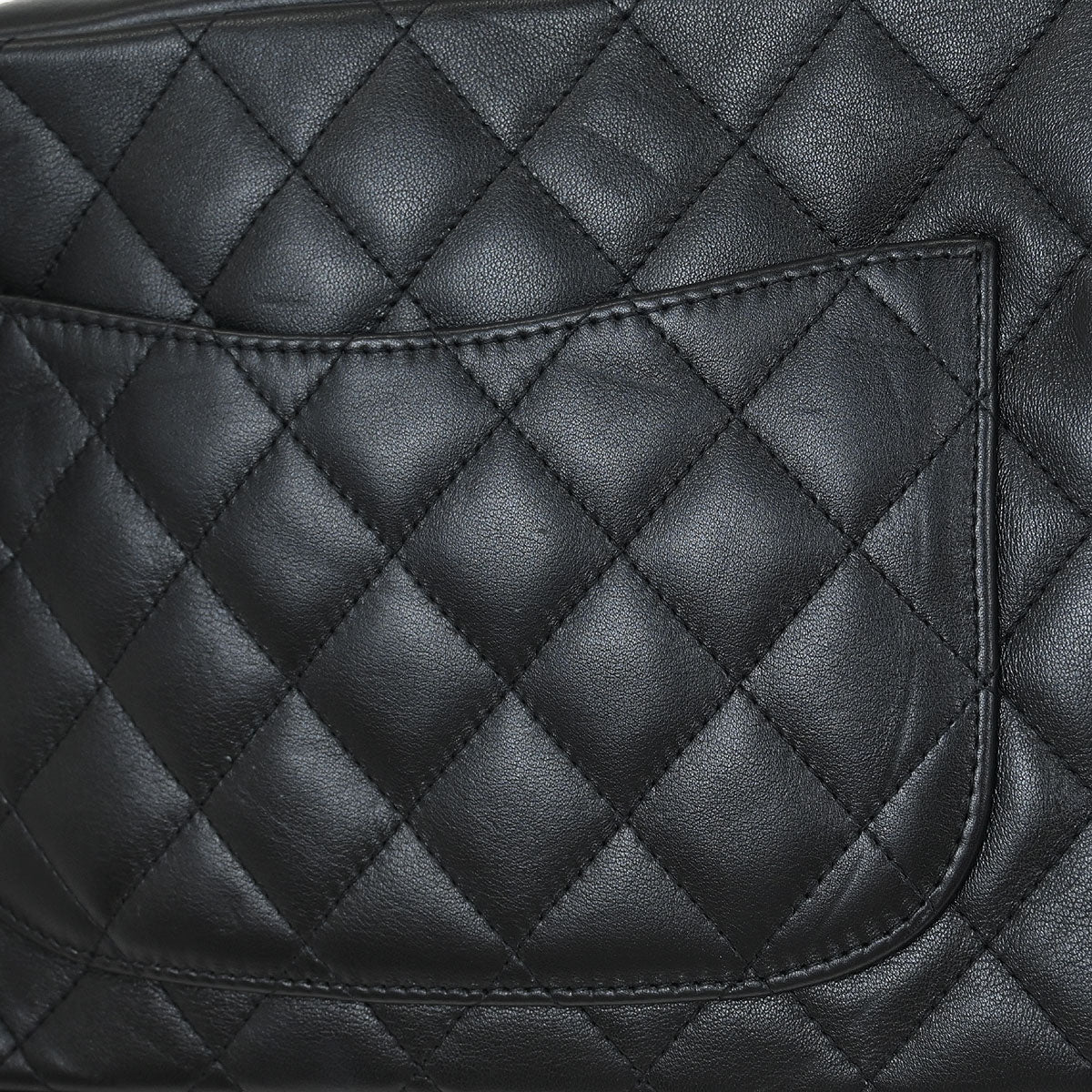 Chanel Black Calfskin Cambon Ligne Shoulder Bag