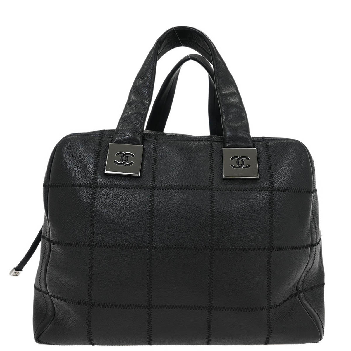 Chanel Black Caviar Choco Bar Handbag