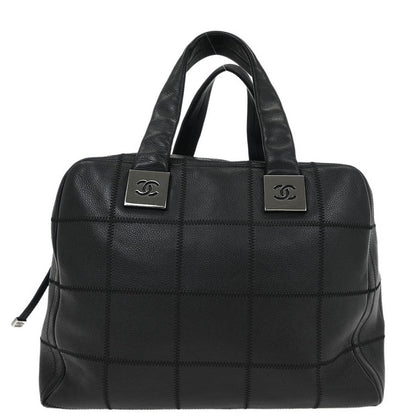 Chanel Black Caviar Choco Bar Handbag
