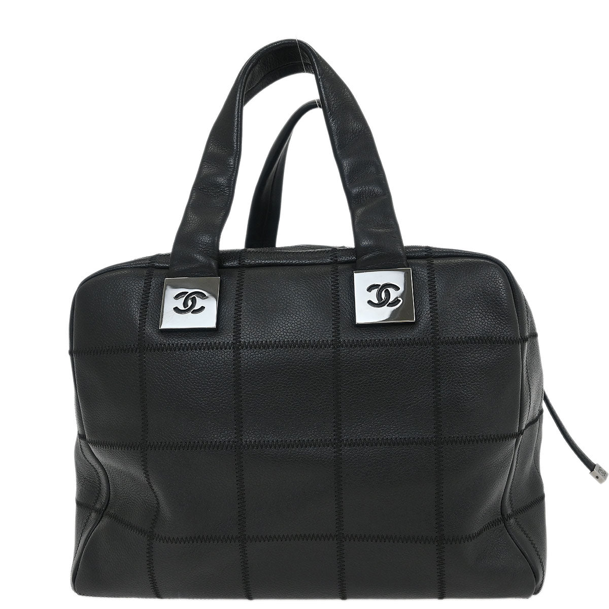 Chanel Black Caviar Choco Bar Handbag