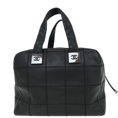 Chanel Black Caviar Choco Bar Handbag