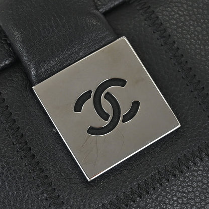 Chanel Black Caviar Choco Bar Handbag