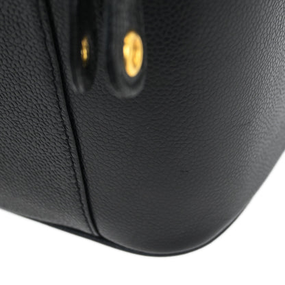 Chanel Black Caviar Vanity 2way Shoulder Handbag