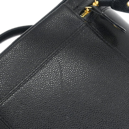 Chanel Black Caviar Vanity 2way Shoulder Handbag