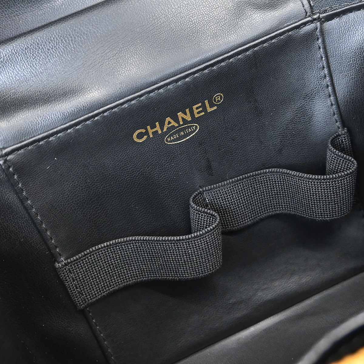 Chanel Black Caviar Vanity 2way Shoulder Handbag