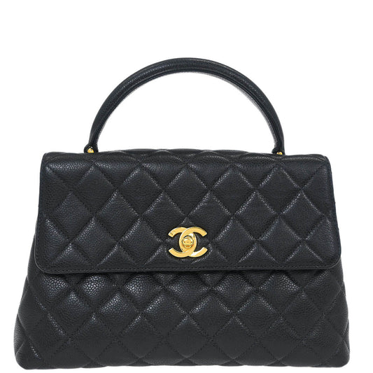 Chanel Black Caviar Kelly Handbag