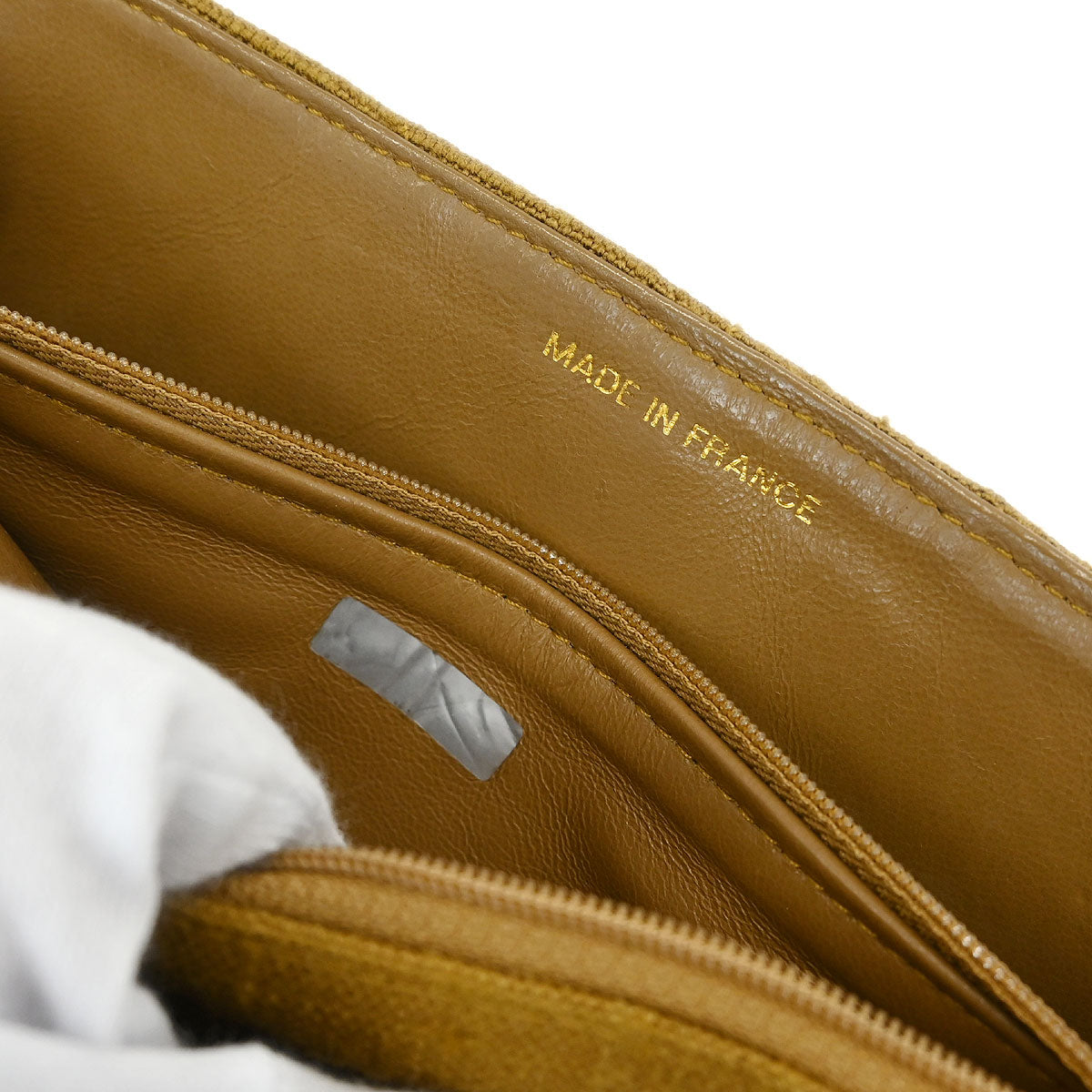Chanel Brown Linen Small Diana Shoulder Bag