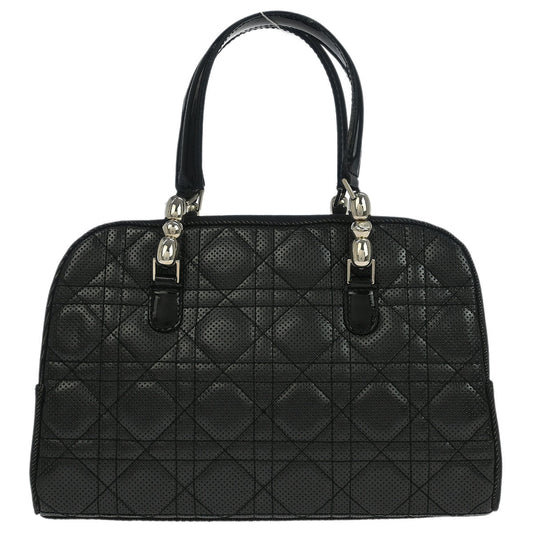 Christian Dior Black Denim Lambskin Malice Cannage Handbag