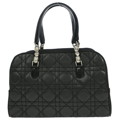 Christian Dior Black Denim Lambskin Malice Cannage Handbag