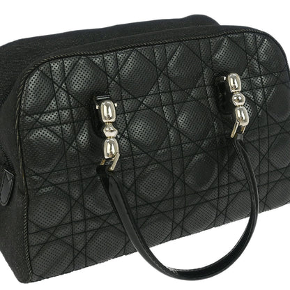 Christian Dior Black Denim Lambskin Malice Cannage Handbag