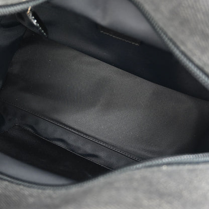 Christian Dior Black Denim Lambskin Malice Cannage Handbag