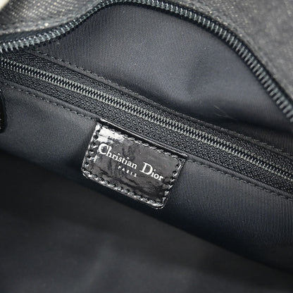 Christian Dior Black Denim Lambskin Malice Cannage Handbag