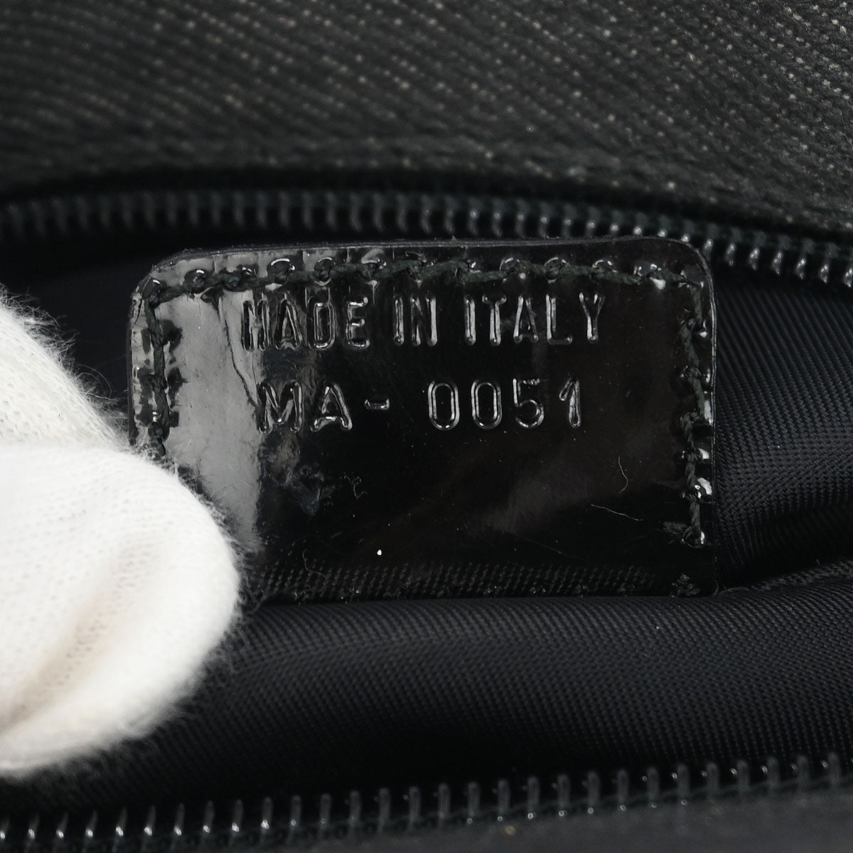 Christian Dior Black Denim Lambskin Malice Cannage Handbag