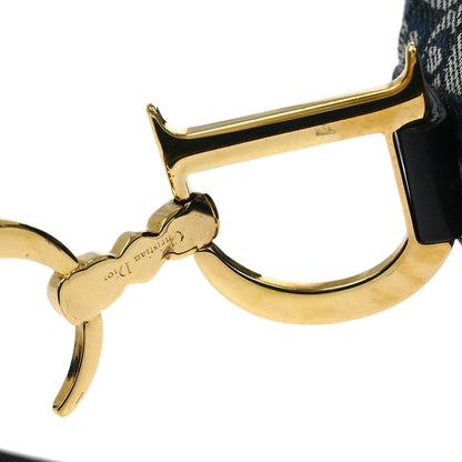 Christian Dior Navy Trotter Double Saddle Handbag