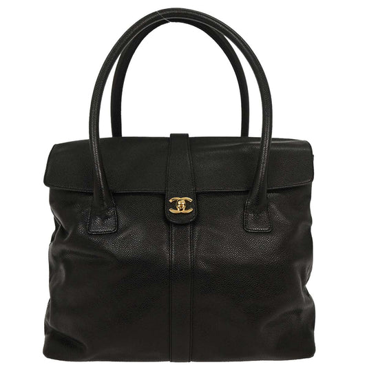 Chanel 2000-2002 Black Caviar Handbag