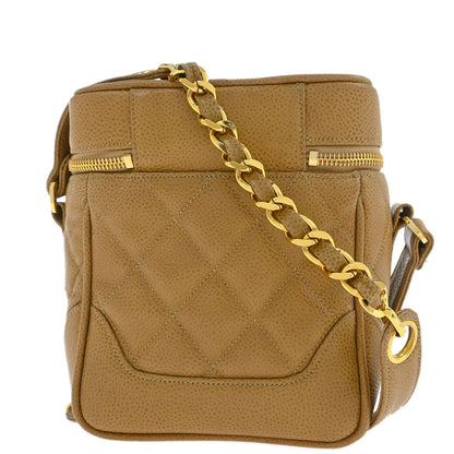 Chanel Beige Caviar Shoulder Bag
