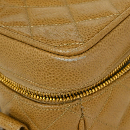 Chanel Beige Caviar Shoulder Bag