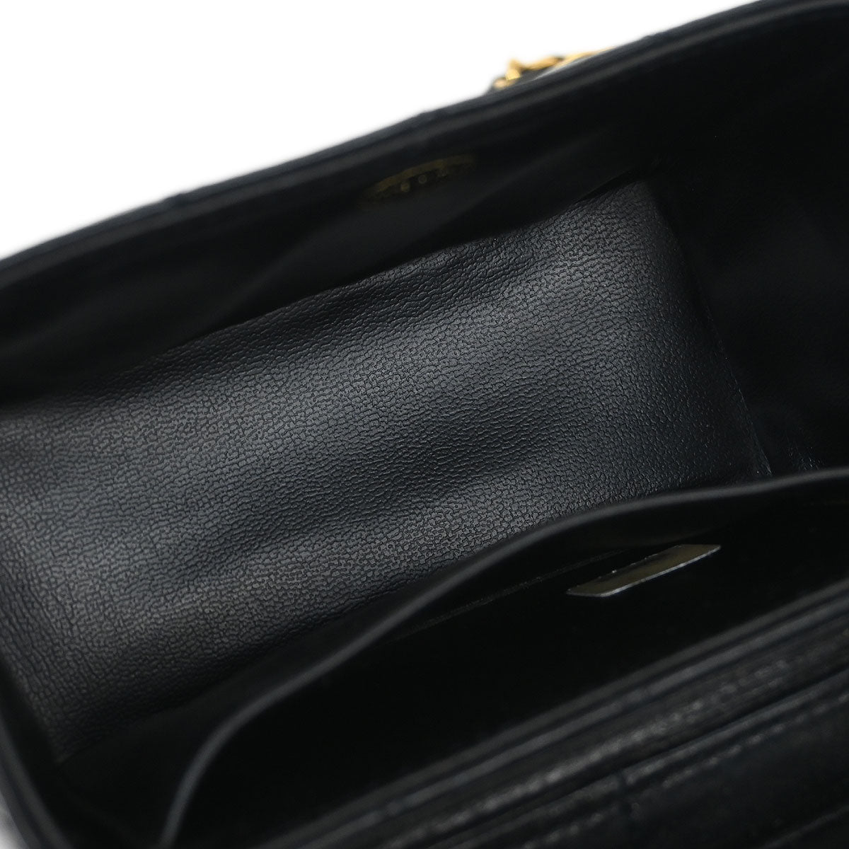 Chanel Black Lambskin Vanity Shoulder Bag