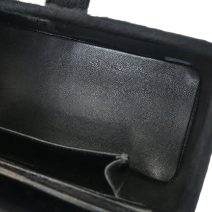 Chanel * Black Pony Hair Vanity Handbag
