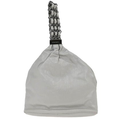 Chanel Light Gray Lambskin Handbag