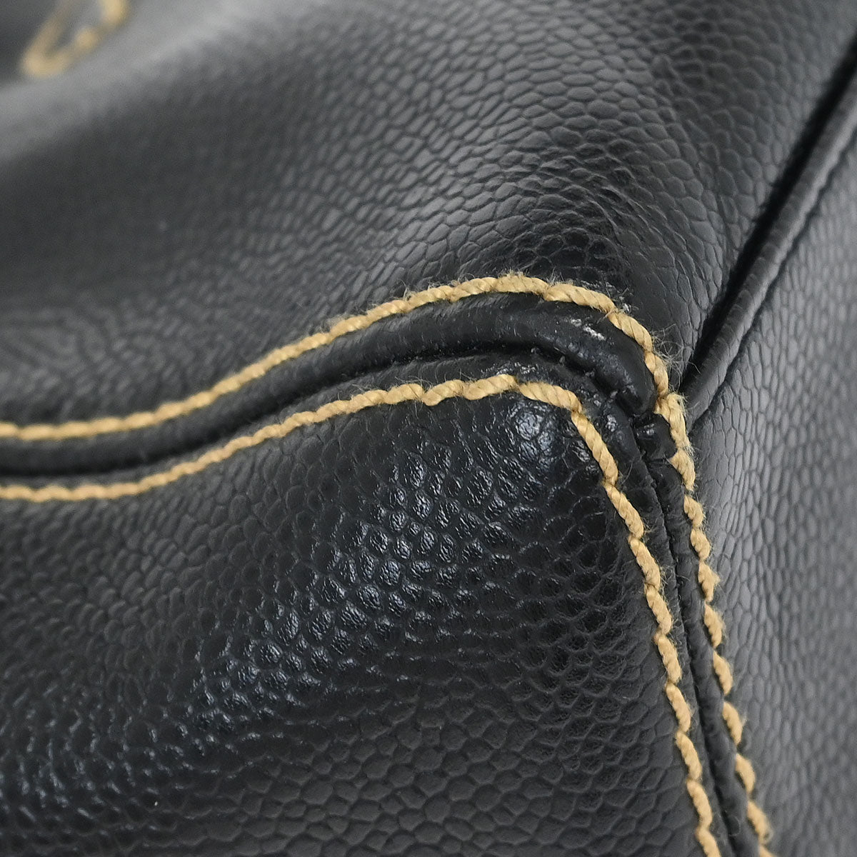 Chanel Black Caviar Wild Stitch Tote Bag