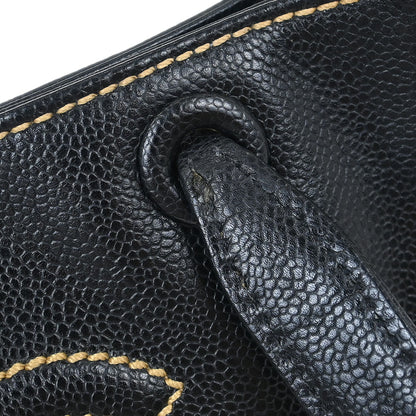 Chanel Black Caviar Wild Stitch Tote Bag