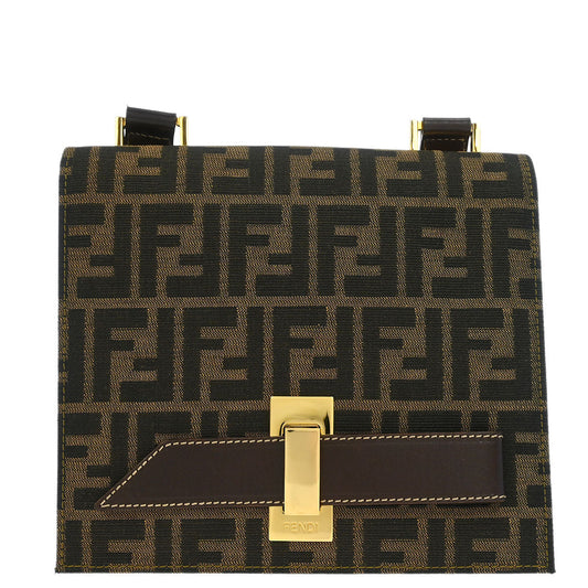 Fendi Brown Zucca Shoulder Bag