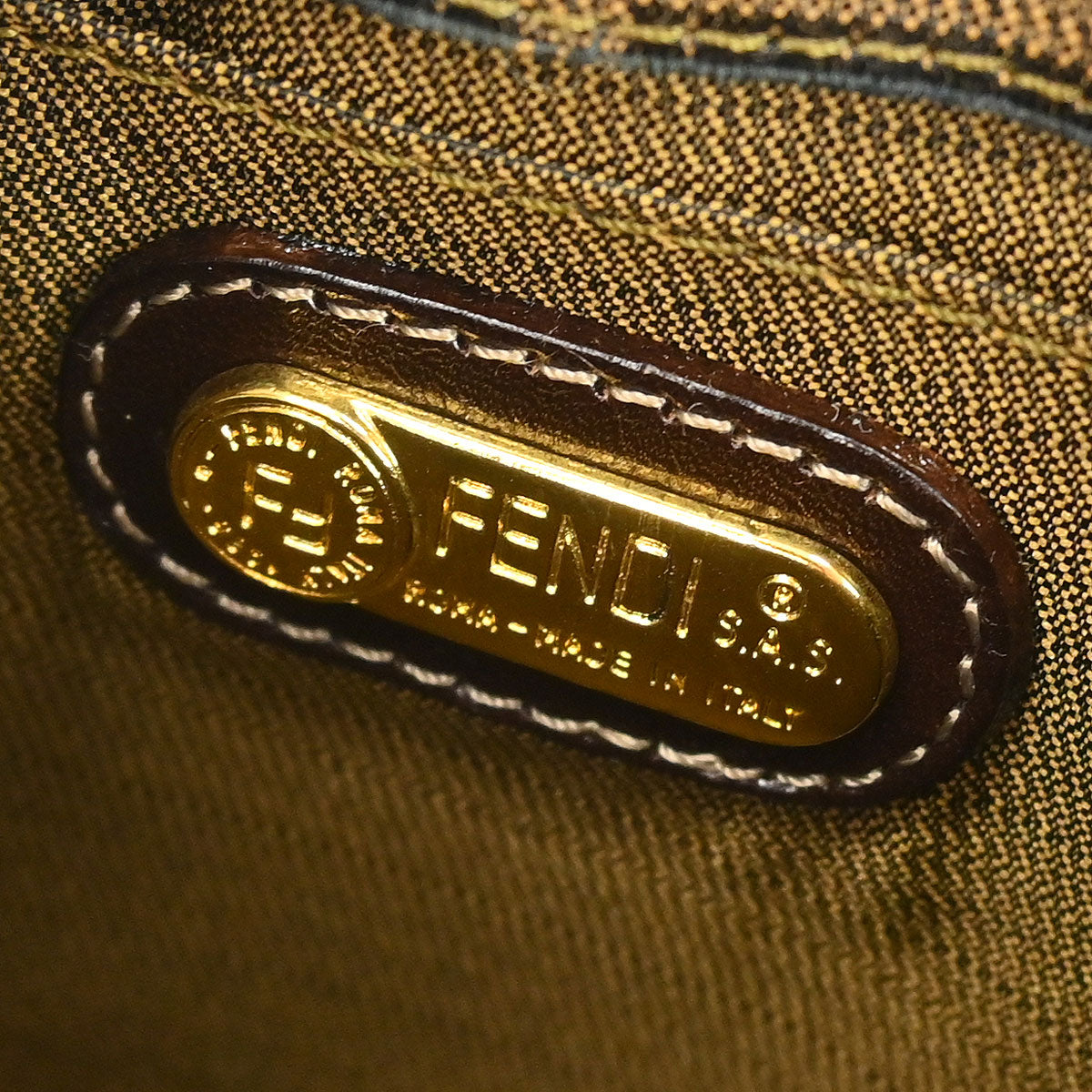 Fendi Brown Zucca Shoulder Bag