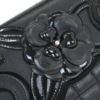 Chanel Black Lambskin No.5 Choco Bar Shoulder Bag