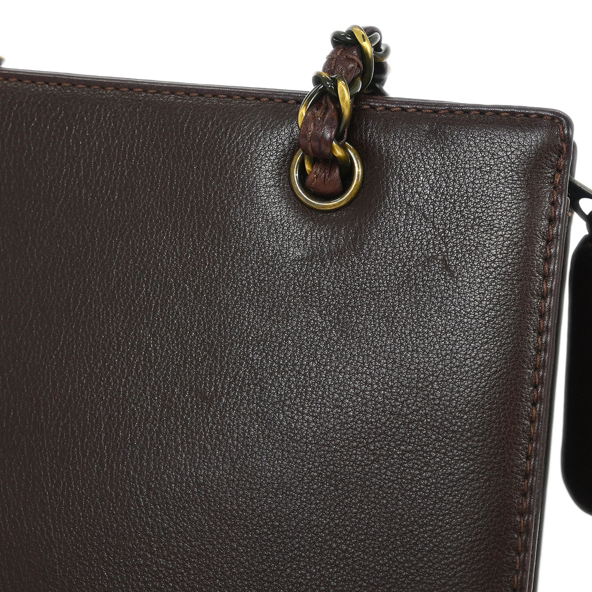 Chanel Brown Calfskin Shoulder Tote Bag
