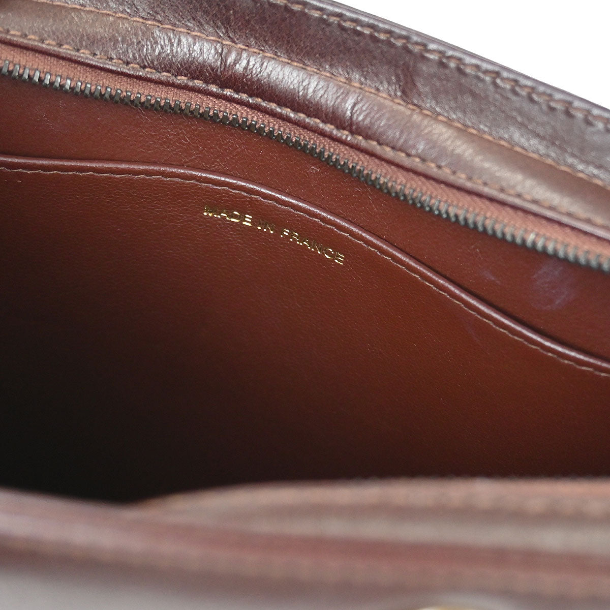 Chanel Brown Calfskin Shoulder Tote Bag