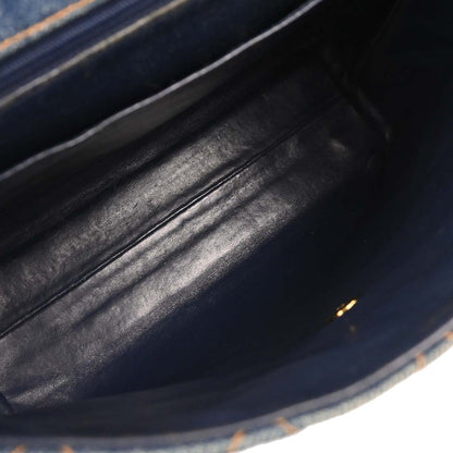 Chanel Blue Denim Kelly Handbag