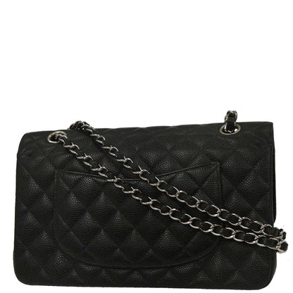 Chanel Black Caviar Medium Classic Double Flap Shoulder Bag