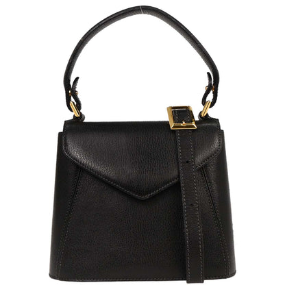 Salvatore Ferragamo Black 2way Shoulder Handbag