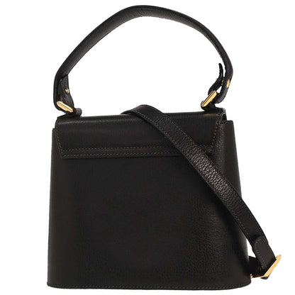 Salvatore Ferragamo Black 2way Shoulder Handbag