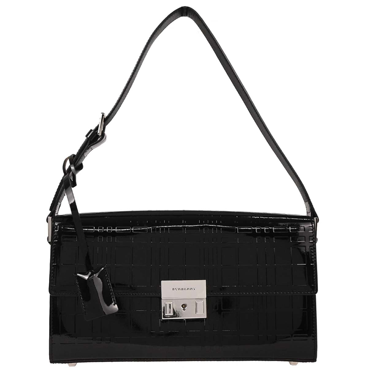 Burberry Black Patent Leather Handbag