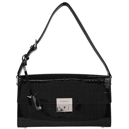 Burberry Black Patent Leather Handbag