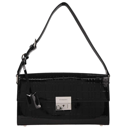 Burberry Black Patent Leather Handbag
