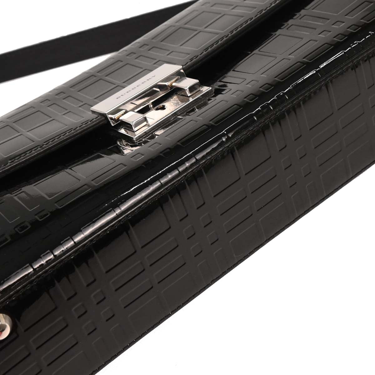 Burberry Black Patent Leather Handbag