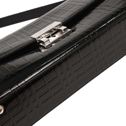 Burberry Black Patent Leather Handbag