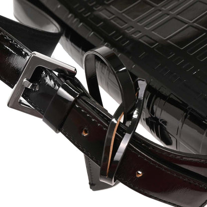 Burberry Black Patent Leather Handbag