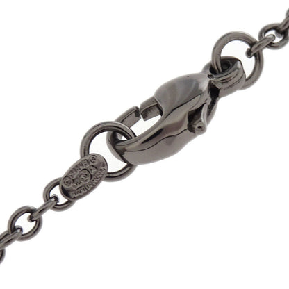 Chanel Fringe Chain Necklace Silver 02A